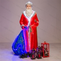 Ростовая фигура с подсветкой Дед мороз - фото 23951 Ростовая фигура с подсветкой Дед мороз - фото 23951