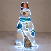 Ростовая фигура с подсветкой Снеговик - фото 23970