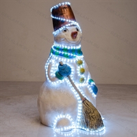 Ростовая фигура с подсветкой Снеговик - фото 23973