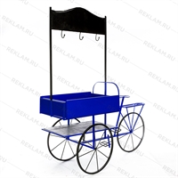 рекламная тележка цв.синий