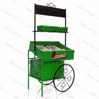 рекламная тележка цв.зелёный