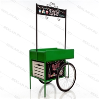 торговая тележка цв.зелёный