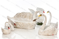 комплект фигур лебеди