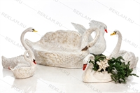 комплект фигур лебеди