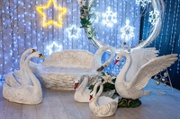 новогодние фигуры лебеди