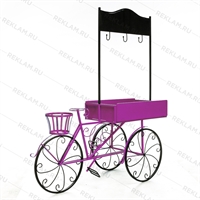 торговая тележка цв.розовый