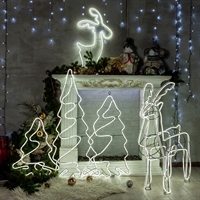 Новогодний комплект светодиодных Оленей и Елок