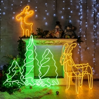 Новогодний комплект светодиодных Оленей и Елок Новогодний комплект светодиодных Оленей и Елок