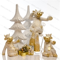 Объемные новогодние фигуры коровы