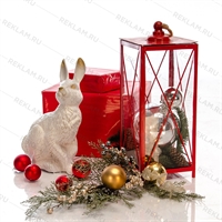 новогодняя фигура заяц