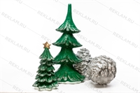 Комплект новогодних фигур Елки с шишками