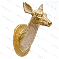 Панно декоративное голова Оленихи, новогодний декор