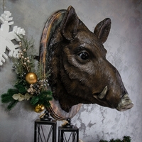 декоративное панно голова кабана