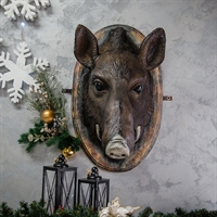 панно на стену голова кабана