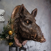 панно голова кабана