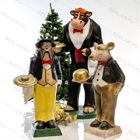 новогодние фигуры для декора витрин