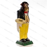 ростовая фигура Бульдог официант