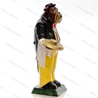 новогодняя фигура Бульдог официант