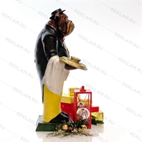 новогодняя фигура Бульдог официант