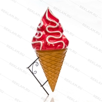 макет мороженого кремовое