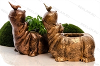 садовое кашпо бегемот