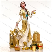 Новогодняя фигура Снегурочка высота 168см - фото 26488