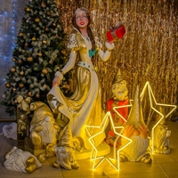 Новогодняя фигура Снегурочка высота 168см - фото 26504