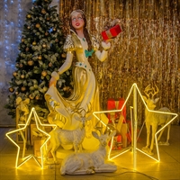 Новогодняя фигура Снегурочка высота 168см - фото 26505