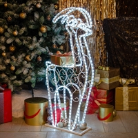 светящаяся фигура олень