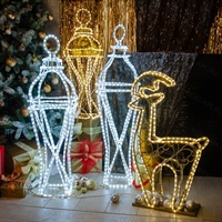 новогоднее оформление витрин