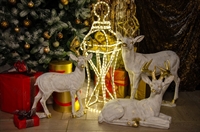 новогодняя фигура фонарь