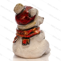 новогодняя фигура мишка с фонариком