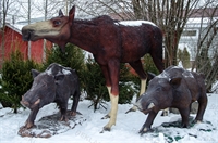 Объемная фигура лосиха