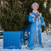 Новогодняя фигура снегурочки Новогодняя фигура снегурочки