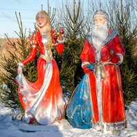 Фигура Дед Мороз и снегурочка