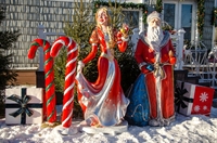 Фигура Дед Мороз и снегурочка