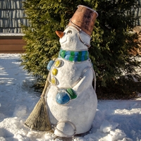 Новогодняя фигура снеговик Новогодняя фигура снеговик