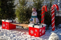 Скамейка Новогодние подарки