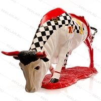 Бык с покраской феррари Бык с покраской феррари