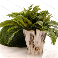 садовое кашпо березовый спил