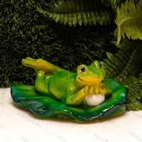 фигура для сада Лягушка на кувшинке