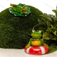 декоративная фигура Лягушонок на круге