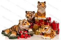 объемные фигуры тигров