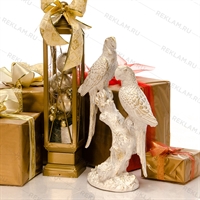 декоративная фигура попугаи на ветке