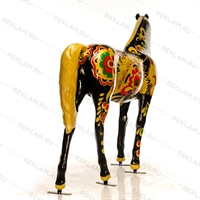 Ростовая фигура Конь "Хохлома" - фото 28049