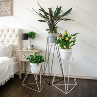 подставки для цветов в стиле лофт