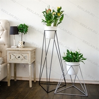 подставки для цветов в стиле лофт