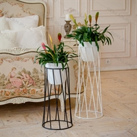 Кованая цветочница в стиле лофт - фото 29136