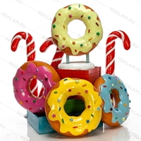 Муляж Пончика с глазурью - фото 29260