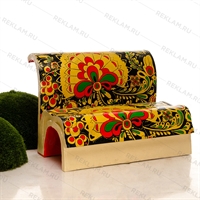 лавка книжка с покраской хохлома